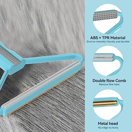 Carpet Rake,Lint Remover,Carpet Rake for Pet Hair Removal,Lint Brush,Lint Shaver for Carpets, Car Mat,Couch,Pet Bed,Furniture & Rug(3-Pack) - 6