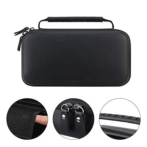 Canboc Hard Carrying Case for Halo Bolt Air 58830 mWh/Halo Bolt Air+ 55500/HALO Bolt Air+ 1750 Portable Car Battery Jump Starter, Mesh Bag fit Jump Cables, AC Outlet, Charger, Black - 3