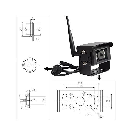 Haloview MC7108 Wireless RV Backup Camera System 7'' Monitor Built in DVR Rear View Camera with Infrared Night Vision and Wide Viewing Angle for Truck/Trailer/RV/Pickups/Camping Car/Van/Farm - 6