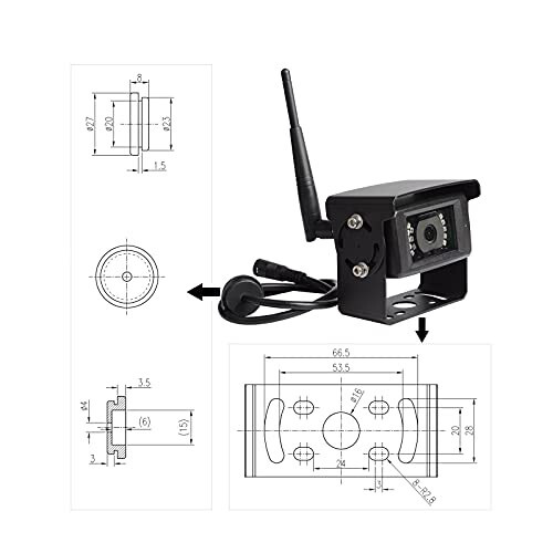 Haloview MC7108 Wireless RV Backup Camera System 7'' Monitor Built in DVR Rear View Camera with Infrared Night Vision and Wide Viewing Angle for Truck/Trailer/RV/Pickups/Camping Car/Van/Farm - 6