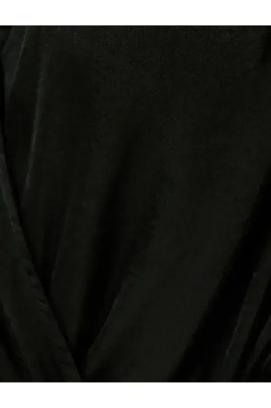 Halter Crossover Neck Jumpsuit Belted Wide Leg Full Length - 6