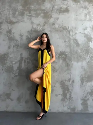 Halter Maxi Dress - BÜYÜKBEDENIZ (1)