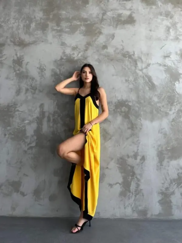 Halter Maxi Dress - 2