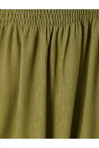 Halter Midi Dress Guipure Detailed Comfort Fit - 6