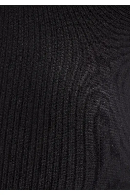 Halter Neck Black Polyamide Tank Top Fitted / Bodycon - 7