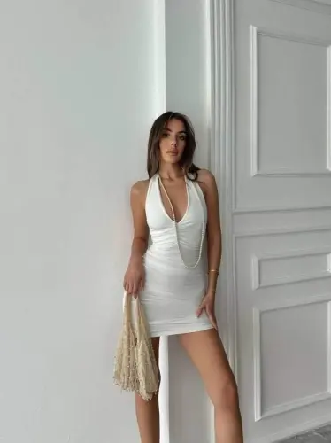 HALTER NECK DRESS - 1