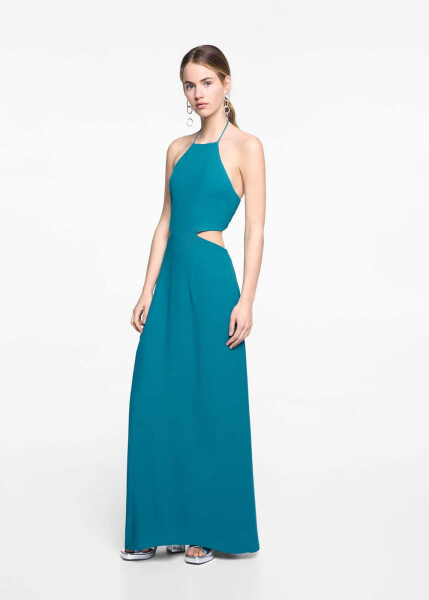 Halter neck long dress - 18