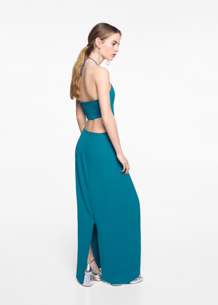 Halter neck long dress - 10