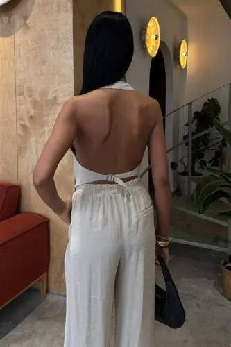 Halter Yaka Yelekli Modal Takım 10144 - BÜYÜKBEDENIZ (1)