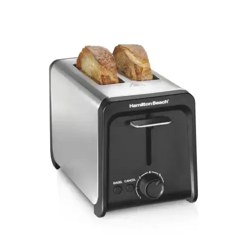 Hamilton Beach 2 Slice Toaster with Wide Slots, Bagel Function, Toast Boost, Stainless, New, 22997F - 1