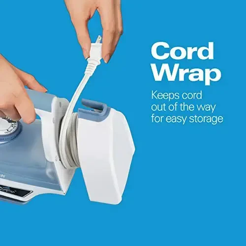 Hamilton Beach Steam Iron & Vertical Steamer for Clothe with Scratch-Resistant Soleplate, Adjustable Steam Settings + 8’ Cord Wrap, 3-Way Auto Shutoff, Anti-Drip, Self-Cleaning, 1500 Watts(Pack of 3) - 9