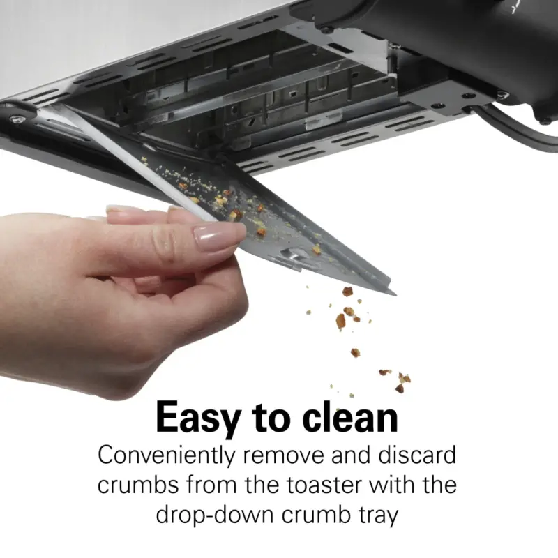 Hamilton Beach keng tirqishli, bagel funksiyali, tost kuchaytirgichli, zanglamaydigan po'latdan yasalgan 2 bo'lakli toaster, yangi, 22997F - 7