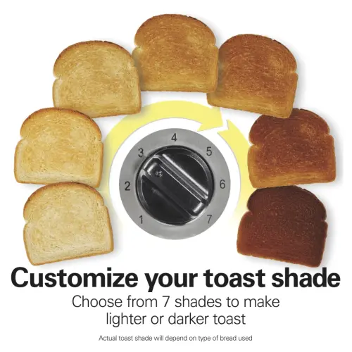 Hamilton Beach Long-Slot 2-Slice Capacity Toaster, Stainless Steel with Slim Design - 6