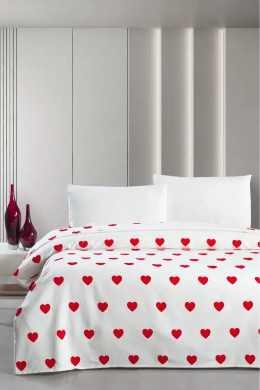 Hamlet Double Pique Bedspread 220x230-Red - 1