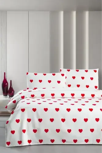 Hamlet Fitted Sheet Jersey Pique Bedspread 170 x 230-Burgundy - 1