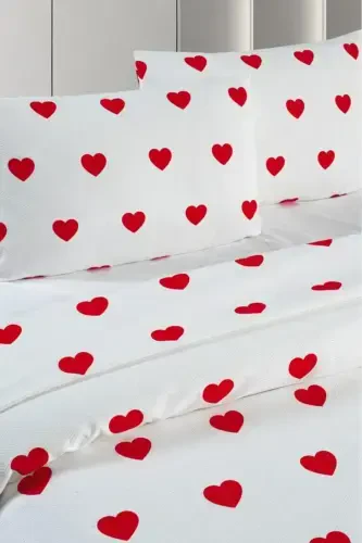 Hamlet Fitted Sheet Jersey Pique Bedspread 170 x 230-Burgundy - MULBERRY (1)