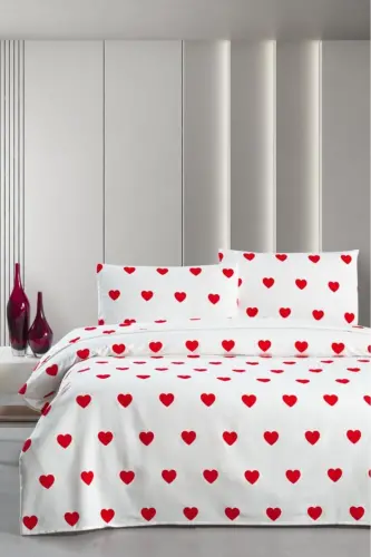 Hamlet Fitted Sheet Jersey Pique Bedspread 170 x 230-Burgundy - 1