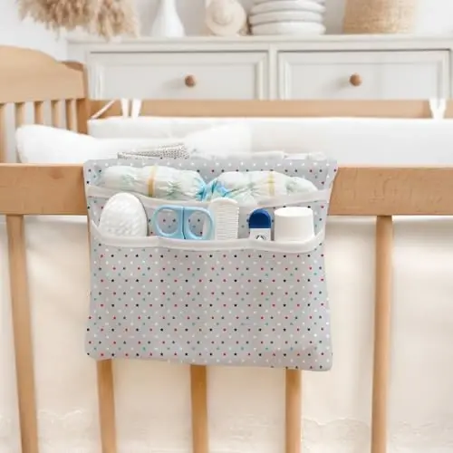 HAMUR Baby Diaper Bag Organizer – Travel-Friendly, Compact & Foldable | Stroller Pouch for Newborn Essentials – Must-Have for Boys & Girls (Space) - 4