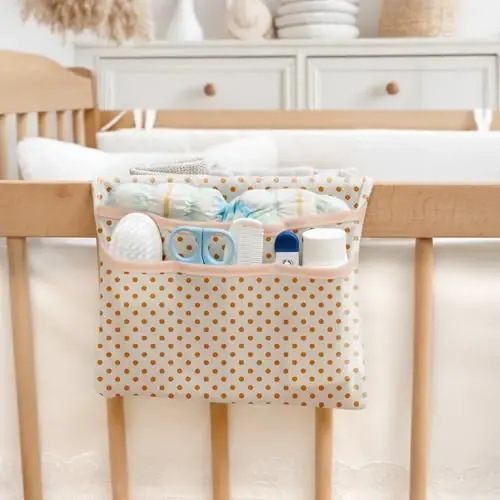 HAMUR Baby Diaper Bag Organizer – Travel-Friendly, Compact & Foldable | Stroller Pouch for Newborn Essentials – Must-Have for Boys & Girls (Swan) - 4