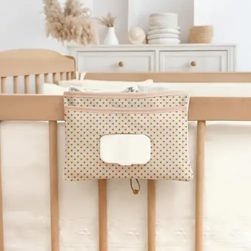 HAMUR Baby Diaper Bag Organizer – Travel-Friendly, Compact & Foldable | Stroller Pouch for Newborn Essentials – Must-Have for Boys & Girls (Swan) - 5