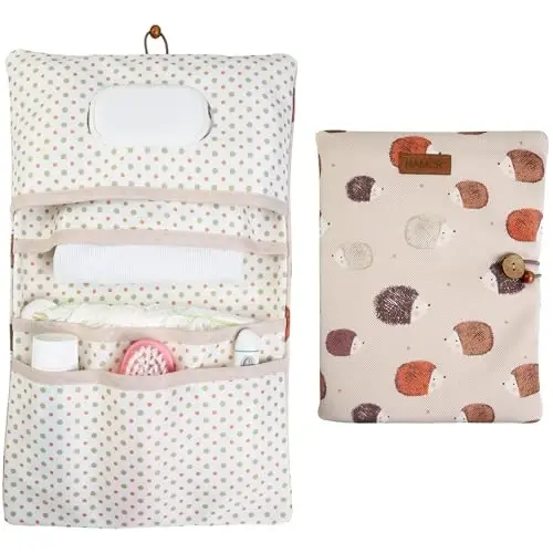 HAMUR Baby Diaper Bag Organizer – Travel-Friendly, Compact & Foldable | Stroller Pouch for Newborn Essentials – Must-Have for Boys & Girls (URchin) - 1