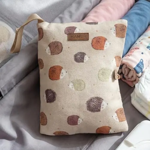 HAMUR Baby Diaper Bag Organizer – Travel-Friendly, Compact & Foldable | Stroller Pouch for Newborn Essentials – Must-Have for Boys & Girls (URchin) - 4