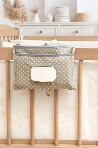 HAMUR Baby Diaper Bag Organizer – Travel-Friendly, Compact & Foldable | Stroller Pouch for Newborn Essentials – Must-Have for Boys & Girls (Leaves) - 2