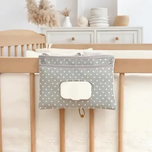 HAMUR Baby Diaper Bag Organizer – Travel-Friendly, Compact & Foldable | Stroller Pouch for Newborn Essentials – Must-Have for Boys & Girls Fox) 