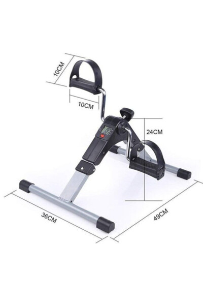 Hand Foot Mini Foldable Digital Display Exercise Bike - 8