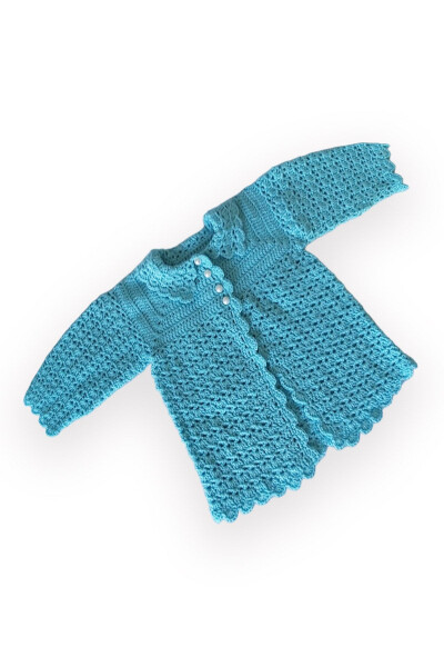 Hand Knit Baby Cardigan Knit Cardigan Baby Cardigan - 1