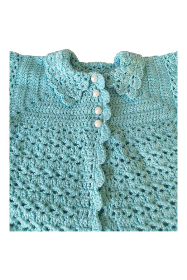 Hand Knit Baby Cardigan Knit Cardigan Baby Cardigan - 3