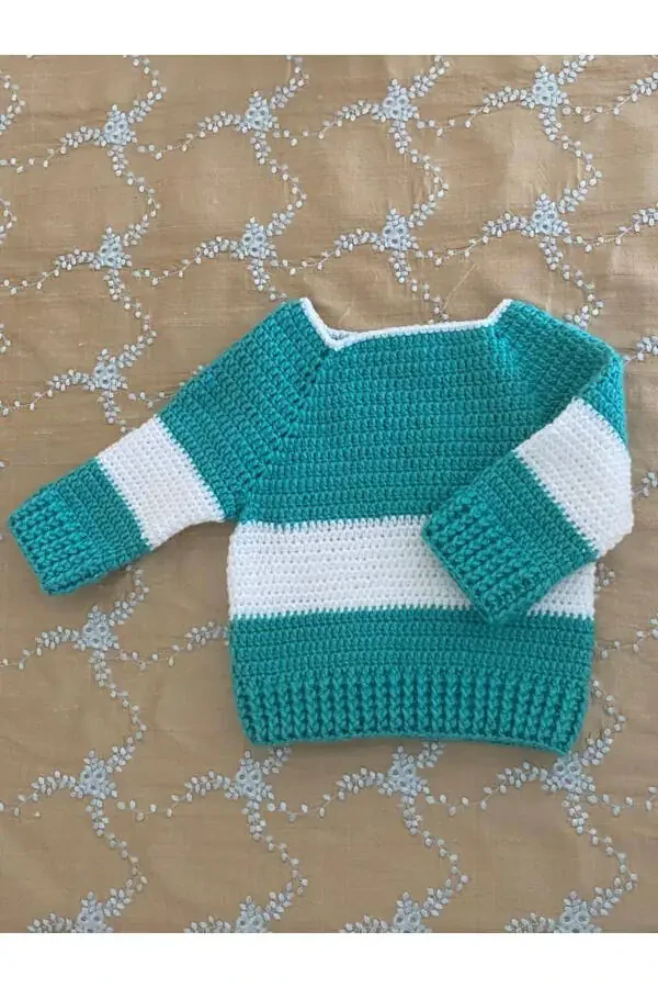 Hand-Knit Baby Sweater 1-2 Years - 1