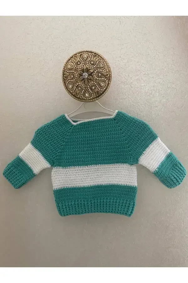 Hand-Knit Baby Sweater 1-2 Years - 2