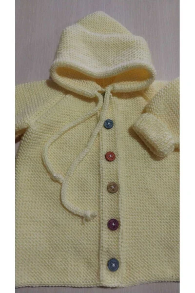 Hand Knitted Baby Cardigan Handmade Baby Knit Cardigan - Modazone (1)