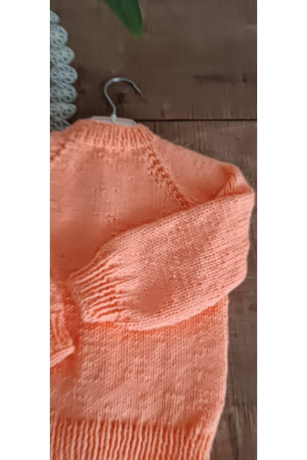 Hand-Knitted Baby Girl Cardigan - 4