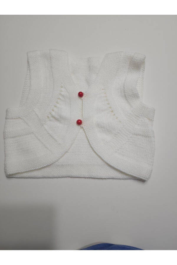 Hand knitted baby vest - 1