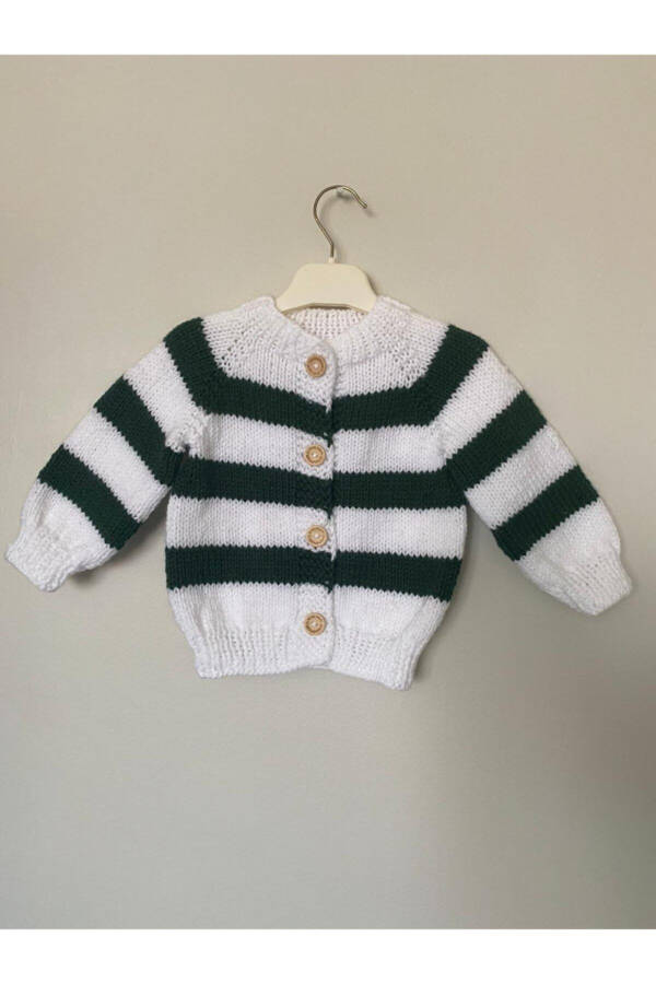 Hand-knitted Cardigan for Baby Boy - 1