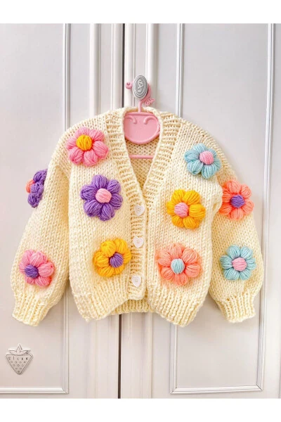Hand knitted Child-Baby cardigan - BİLGEM BUTİK (1)