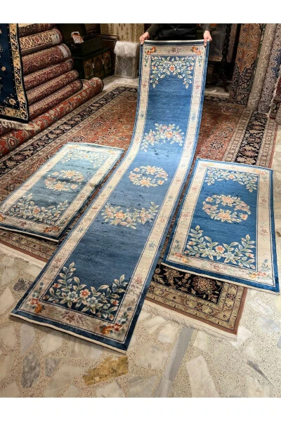 Hand Woven Chinese Silk Runner 3 Pieces Available Size 303x70 - 8