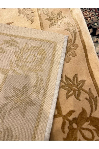 Hand-woven Dalyana Runner, First Class Quality Silk Wool Blend, Thinly Woven, 4x80 cm - 7