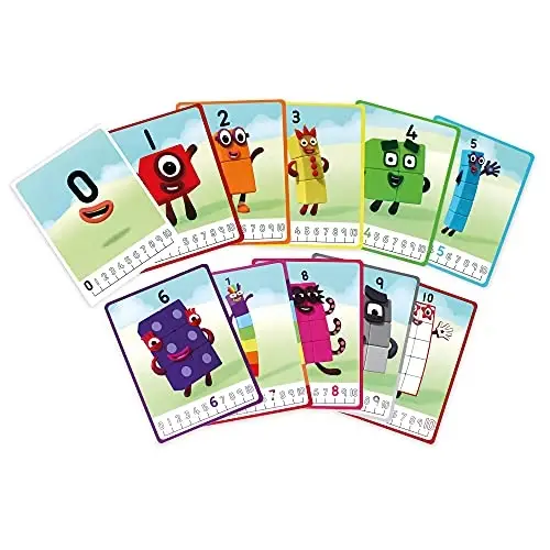 hand2mind MathLink Cubes Numberblocks 1-10 Activity Set, 30 Preschool Learning Activities, Counting Blocks, Linking Cubes, Educational Toys for Kids, Number Games, Math Manipulatives Kindergarten - 6
