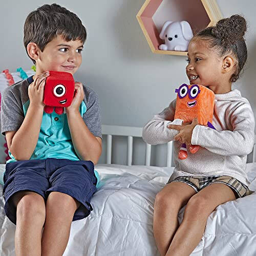 hand2mind Numberblocks One & Two Playful Pals, Plush Figure Toys, Numbers for Toddlers, Preschool Math Learning Toys, Stuffed Animal Plushies, Counting Blocks, Soft Stuffies, Kids Birthday Gifts﻿﻿﻿﻿ - 3