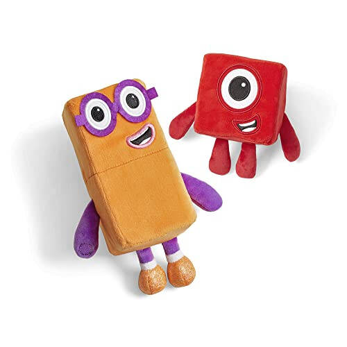hand2mind Numberblocks One & Two Playful Pals, Plush Figure Toys, Numbers for Toddlers, Preschool Math Learning Toys, Stuffed Animal Plushies, Counting Blocks, Soft Stuffies, Kids Birthday Gifts﻿﻿﻿﻿ - 4