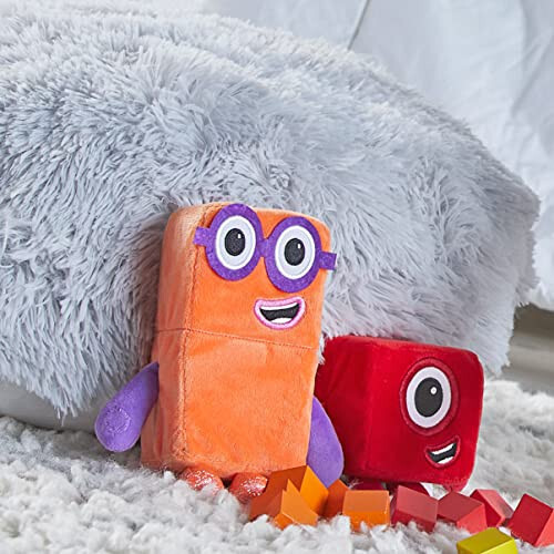 hand2mind Numberblocks One & Two Playful Pals, Plush Figure Toys, Numbers for Toddlers, Preschool Math Learning Toys, Stuffed Animal Plushies, Counting Blocks, Soft Stuffies, Kids Birthday Gifts﻿﻿﻿﻿ - 5