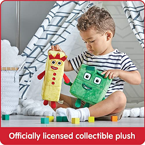 hand2mind Numberblocks Three & Four Playful Pals, Plush Figure Toys, Numbers for Toddlers, Preschool Math Learning Toys, Stuffed Animal Plushies, Counting Blocks, Soft Stuffies, Kids Birthday Gifts - hand2mind (1)