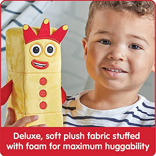 hand2mind Numberblocks Three & Four Playful Pals, Plush Figure Toys, Numbers for Toddlers, Preschool Math Learning Toys, Stuffed Animal Plushies, Counting Blocks, Soft Stuffies, Kids Birthday Gifts - 4