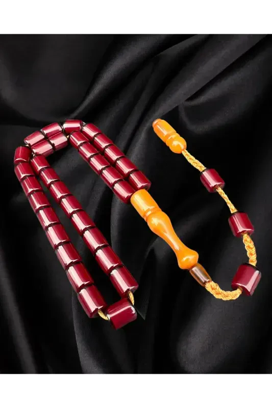 Handcrafted amber prayer beads. High quality and elegant design. - 3