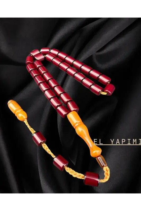 Handcrafted amber prayer beads. High quality and elegant design. - 4