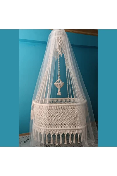 Handmade Baby Cradle Macrame Furniture - 1