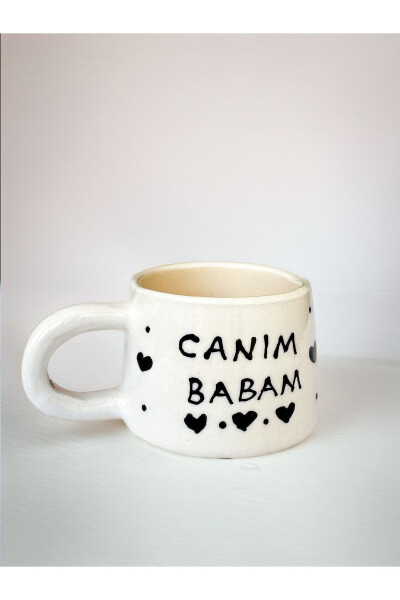 Handmade Ceramic Coffee Cup, Ceramic Fan My Dear Dad Mug, Cup, Father's Day - İNA PAZARLAMA